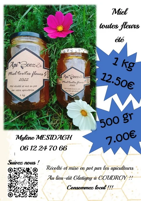 Miel toutes fleurs été - COUDROY